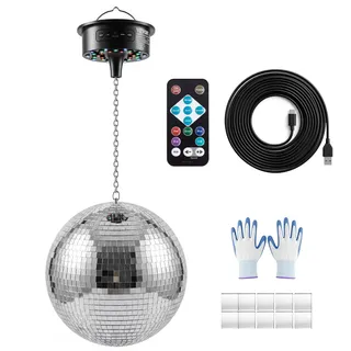 Vevor Spiegelkugel Discokugel Mirrorball 300 mm Silber