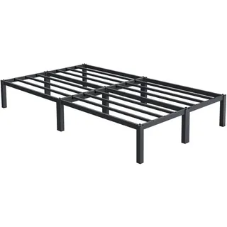 ML-Design Metallbett mit Lattenrost auf Stahlrahmen, 120x200 cm, Anthrazit - Dunkelgrau