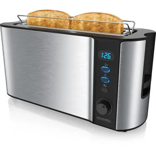 Arendo Langschlitz-Toaster Silber