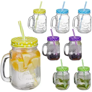 Relaxdays Trinkglas 0,4 l 8-tlg.