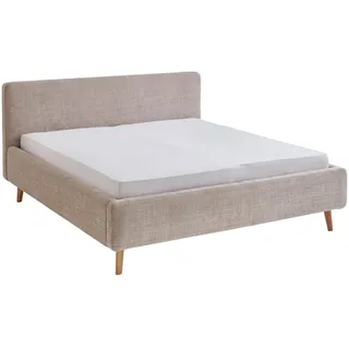 Meise Möbel Polsterbett Mattis 160 x 200 cm Stoff Beige
