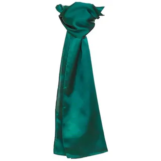 Damen Schal Satin Scarf - Farbe: Bottle Green - Größe: 120 x 25cm - Grün