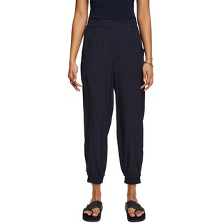 ESPRIT Collection Damen 033eo1b307 Hose, 400/Navy, 36