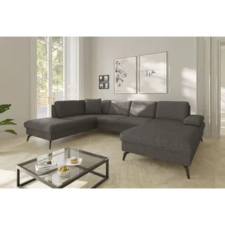 sit&more Wohnlandschaft »Morris Jubi U-Form, B: 300 cm« mit Armteilfunktion & 1 Zierkissen, optional Bettfunktion,