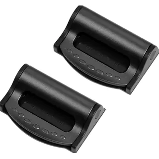 2PCS Auto Sicherheitsgurt Versteller, Auto Sicherheitsgurt Clip für Erwachsene &Kinder, Schulter Nackenschutz Gurt Versteller (Schwarz)