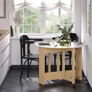 Vicco Rondo 100 x 73 x 100 cm Eiche/Weiß