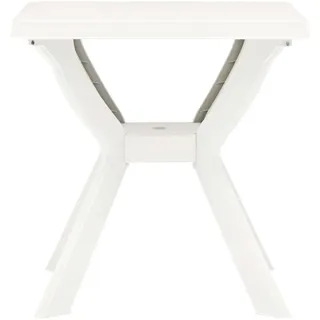 vidaXL Bistrotisch Weiß 70x70x72 cm Kunststoff - Weiß