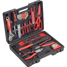 Bild Meister Haushaltskoffer 44-teilig - Werkzeug-Set - Werkzeug für den täglichen Gebrauch / Werkzeugkoffer befüllt / Werkzeugset / Werkzeugbox komplett mit Werkzeug / Werkzeugsortiment / 8971430