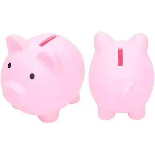 TOPINCN Sparschwein, groß genug tragbares Sparschwein für Erwachsene für Mädchen für Jungen(Rosa)