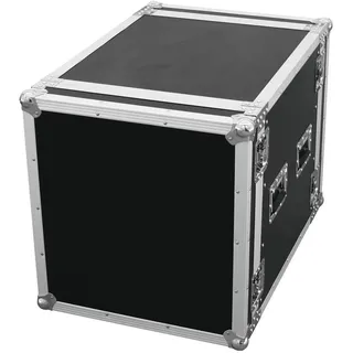 ROADINGER Verstärkerrack PR-2ST, 12HE, 57cm tief | Flightcase für 483-mm-Geräte (19") | mit 9 mm mehrschichtig verleimtem Holz, schwarz laminiert