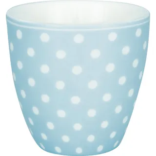 Greengate MINI Latte Cup DOTTY PALE BLUE Blau mit weißen Punkten Espresso Tasse