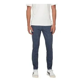 Only & Sons ONSMARK Slim Check Chinohose Blau 31 34