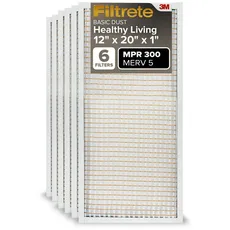 Filtrete BD19–6pk-1e Air Filter, 12 in. x 20 in. x 1 in., weiß
