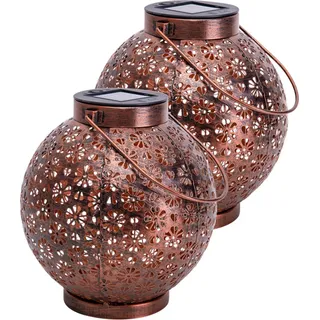 Solarleuchte Garten Laterne 2er Set Kugel Solarlampe Außenleuchte Solar 5285456