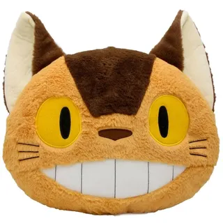 Semic Distribution Mein Nachbar Totoro Plüsch- Kissen Catbus orange/braun, aus 100% Polyester, in Polybeutel.