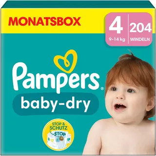 Pampers Baby-Dry Gr. 4 (9-14 kg) 204 St.