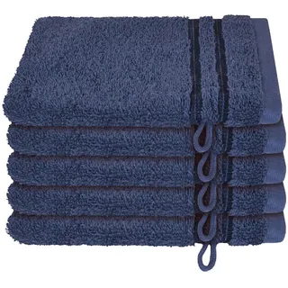 SCHIESSER Milano Waschhandschuh 16 x 22 cm blau 5 St.