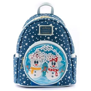 Loungefly Mickey Minnie Schneemann Rucksack Blau