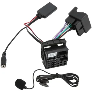EBTOOLS Bluetooth Musik Adapter für Auto 12Pin Bluetooth 5.0 Aux Audio Kabel Adapter Mikrofon Freisprecheinrichtung Ersatz für 207 307 407 308 für Citroen C2 C3 C4 C5 C6 C8