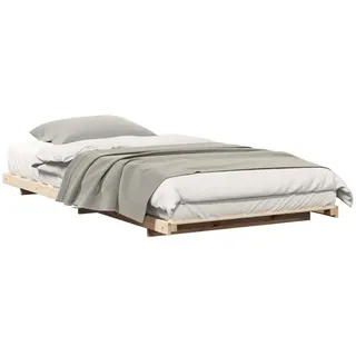 vidaXL Bodenbettgestell Braun 80 x 200 cm Massivholz Kiefer - Braun