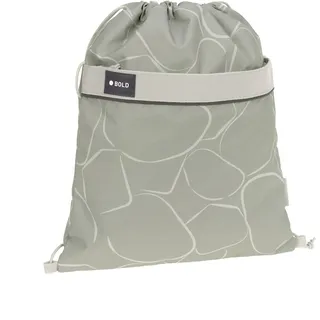 Lässig BOLD Lässig Kinder Turnbeutel Sportbeutel mit Rucksackfunktion/School String Bag Bold Curve sage