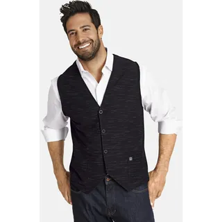 Sweatweste JAN VANDERSTORM "Sweatweste AHLMANN", Herren, Gr. 4XL, schwarz, Obermaterial: 95% Baumwolle CO. 5% Polyester COOLMAX PES(Coolmax)., Westen Sweatweste