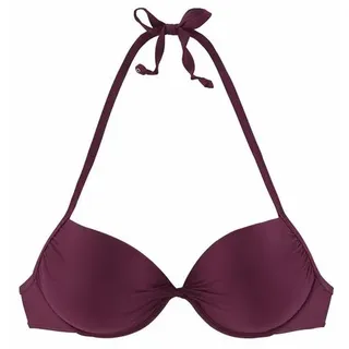 LASCANA Push-Up-Bikini-Top Damen bordeaux Gr.34 Cup B