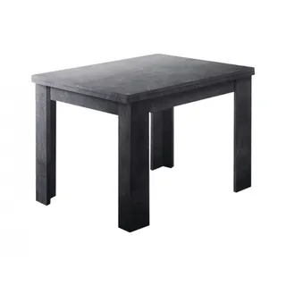Dmora Ausziehbarer Esstisch Dlirol, Hilfsküchenkonsole, ausziehbarer Tisch, 100 % Italy, cm 90x90h75, Schiefer - Grau