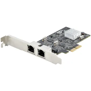 Startech StarTech.com 2-Port 2.5 Gbit PCIe Netzwerkkarte, Intel I225-V, Dual-Port Computer LAN Karte, Multi-Gigabit NIC, PCI Express Server Netzwerkkarte, 2.5G Ethernet Adapter