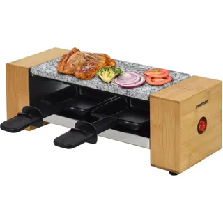 Syntrox Raclette-Grill Set Biel mit Wechselplatten für 2 Personen Grill