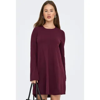 Only Midikleid Unifarben Rot 34