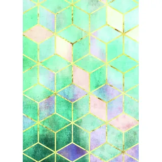 KOMAR Wandbild Mosaik Verde 50 x 70 cm