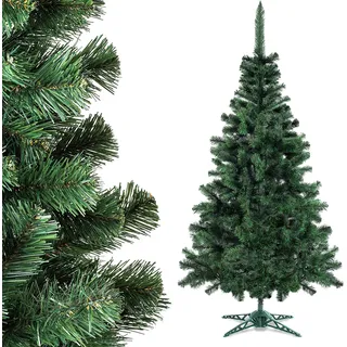 KADAX Weihnachtsbaum, Alpentanne, künstlicher Christbaum aus PVC-Kunststoff (Weihnachtself 180cm v2) - Grün