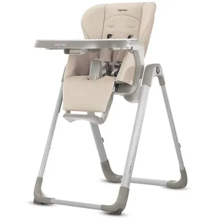 Inglesina My Time Hochstuhl, Butter, Verstellbar von Geburt bis 36 Monate, Faltbar, Modernes Design, Höchster Komfort und Hygiene