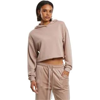 Urban Classics Damen Ladies Oversized Cropped Light Terry Hoodie duskrose, L