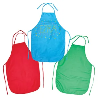 Baker Ross FX850 Regenbogenfarbene Stoffschürzen - 3er-Packung, Schürzen für Kinder zum Basteln und Malen