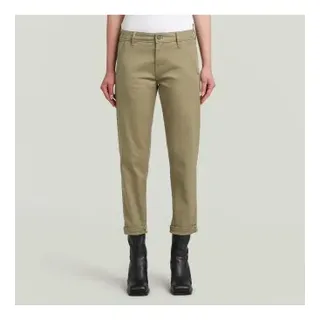 G-Star für Damen. D25257-C105-6057 Braune Kate Boyfriend Chino-Hose (25/34), Lässig, Bio-Baumwolle, Nachhaltig