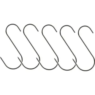 BrowRäucherhaken – S-Form, geschärft, 3 mm x 150 mm, 5 Stückin Räucherhaken S - 150 Mm, Fi 3 Mm, 5 St. - Silber