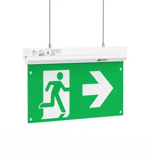 shopVG Dauerlicht LED Notleuchte Notbeleuchtung Exit Notausgang Fluchtwegleuchte Notlicht Fluchtweg EXIT IP20 oder IP65 (Dauerlicht IP20)