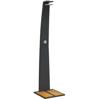 vidaXL Gartendusche Schwarz 55x60 cm