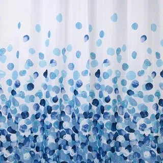 Gedy Vorhang, 240 x 200 cm, Dotty, weiß-blau