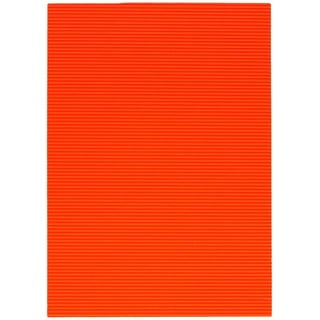 TTS Bastelwellpappe Fluorescent, 35 x 24cm, Fluoreszierend Orange, 10 Stk