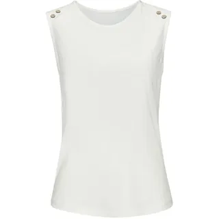 LASCANA LASCANA, Strandtop mit Zierknöpfen, Sommertop, Basic, beige