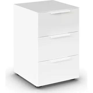 Rauch Nachtkommode Flipp Glas Weiß