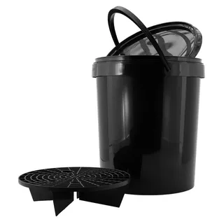 Auto-Style Autowascheimer 15L Schwarz + Deckel + Grit/Seib