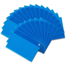 Oxford Heftumschlag A4, aus Kunststoff, transparent, blau, 25 Stück