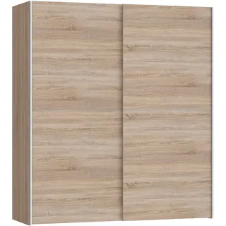Forte Schwebetürenschrank Dederik 170 x 191 x 61,2 cm Braun