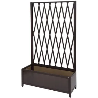 MCW Rankgitter ALU Stahl Braun , Metall , 90x152x35 cm , Dekoration, Gartendeko