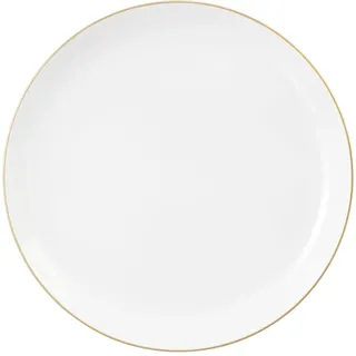 SELTMANN WEIDEN Speiseteller Liberty GOLDRAND, Weiß - Goldgelb - Ø 28 cm