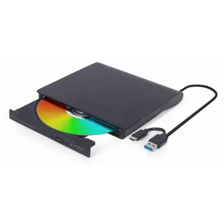 Gembird DVD-USB-031 - Extern - DVD-RW (Brenner) - USB 3.1 Gen 1 - Schwarz